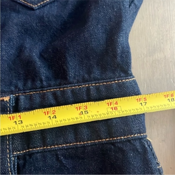 NWT. Frame Oversized Button Detail Denim Mini Jean denim Dress - Large - Picture 8 of 11